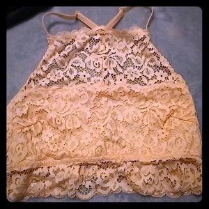 Size Medium Peach Lace Bralette
